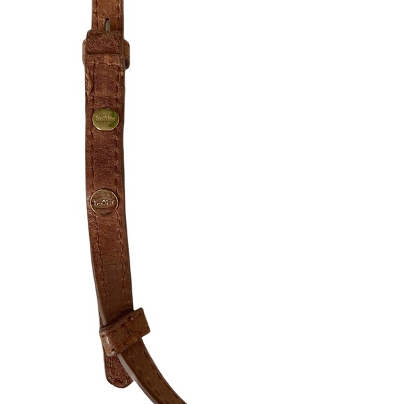 Botkier Mini Trigger Bag Brown Leather Crossbody Bag Moto Zippers Pockets Travel - Picture 8 of 11